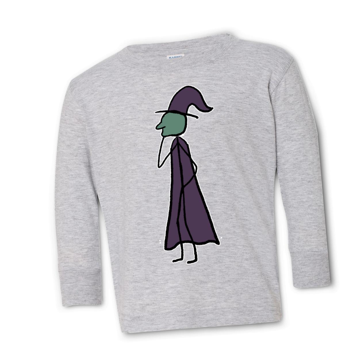 Witch Kid's Long Sleeve Tee Large heather