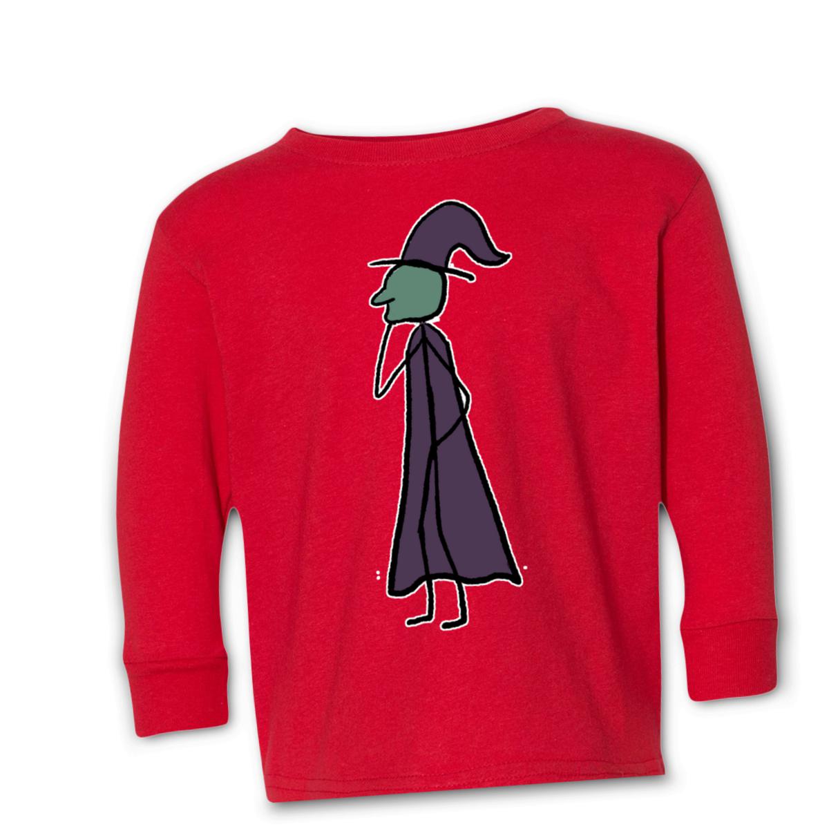 Witch Kid's Long Sleeve Tee Large red