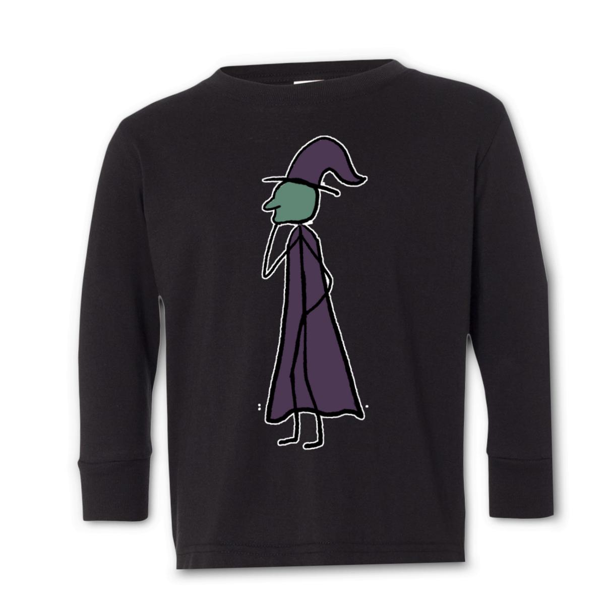 Witch Toddler Long Sleeve Tee 2T black