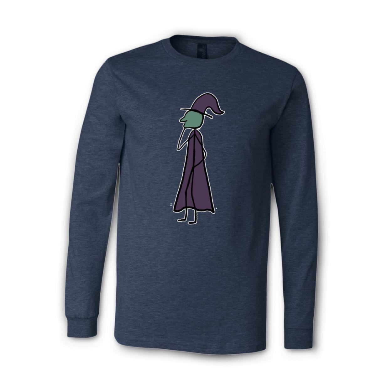 Witch Unisex Long Sleeve Tee Small heather-navy
