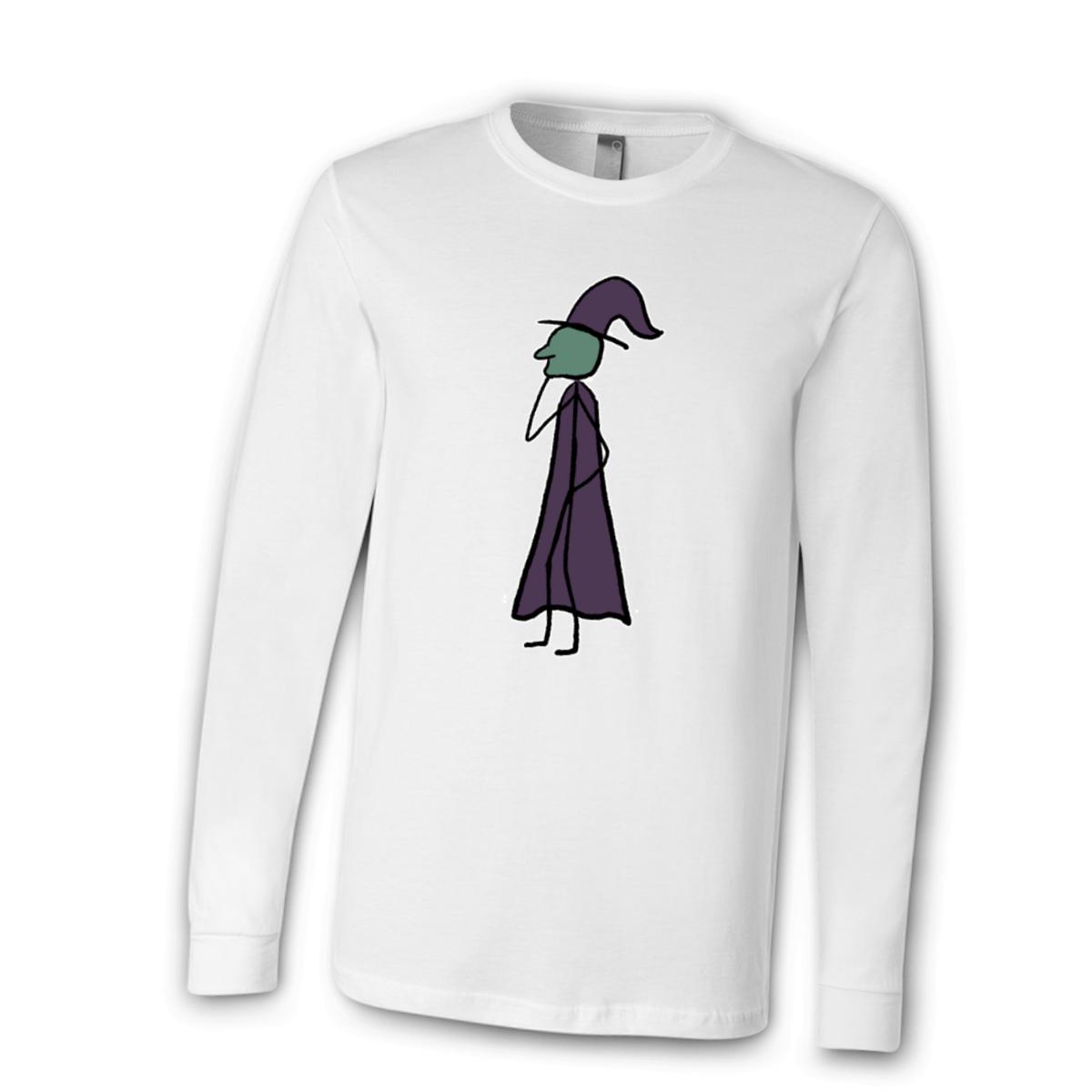 Witch Unisex Long Sleeve Tee Small white